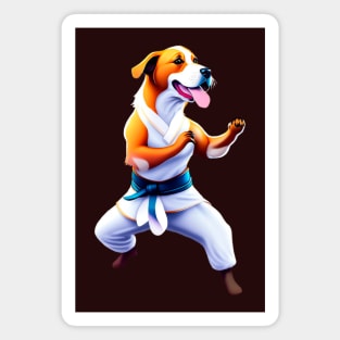 Dog, fight kung fu Magnet